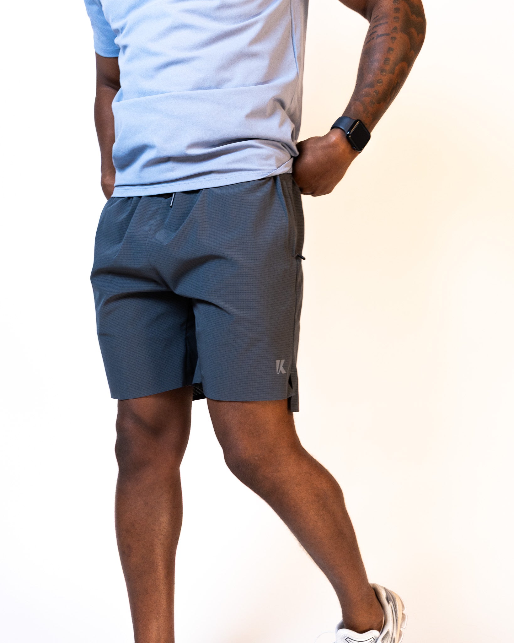 Cool Grey Hybrid Shorts